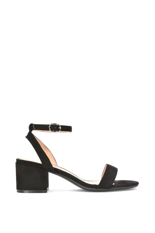 Gemma' Low Block Heel Strappy Sandals With Open Toe - XY London