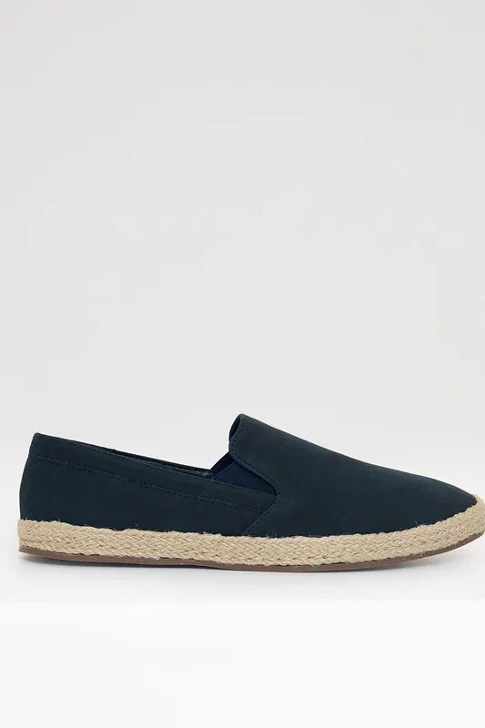 Faux Suede Slip On Espadrilles - Threadbare