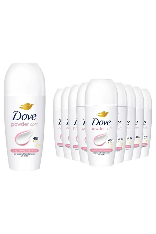 Powder Soft Roll On Anti-Perspirant with 48H Long Lasting Fragrance 50ml, 12pk