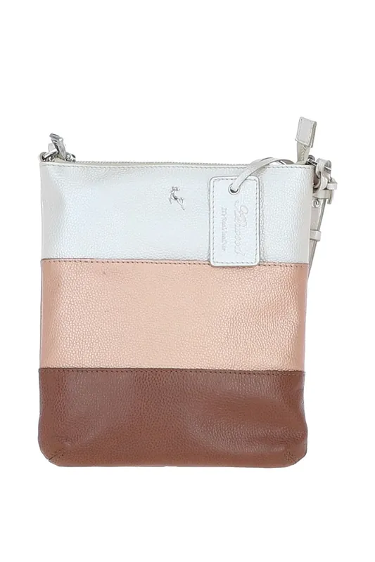 'Tricolore Elegante' Leather Crossbody Bag - Ashwood Leather