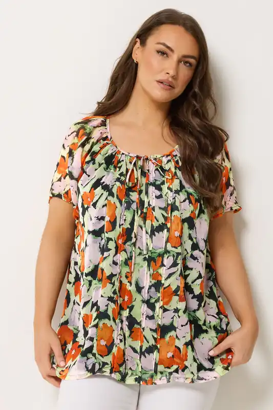 Floral Pintuck Blouse - Yours