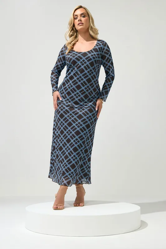 Check Maxi Skirt - Yours