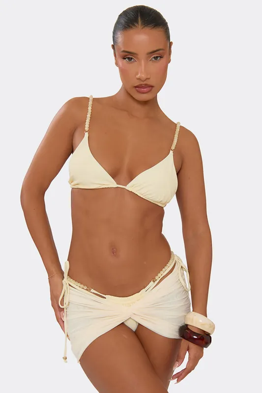 Twist Mesh Micro Mini Skirt - EGO