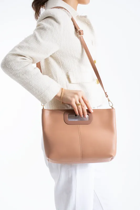 Crossbody Bag With Handle Detail - Belissh