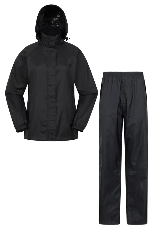 Lightweight Adjustable Hood Warm Pakka Jacket and Overtrouser Set - Mountain Warehouse