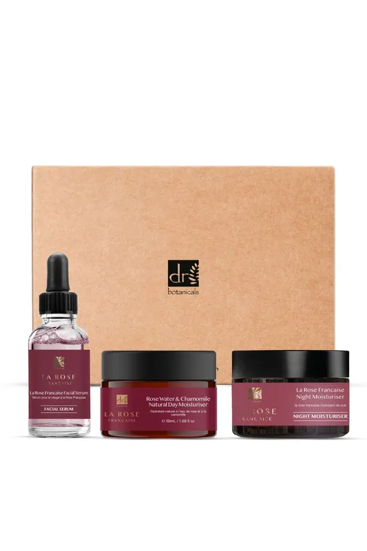La Rose Francaise Anti-Ageing Day Moisturiser, Night Moisturiser and Facial Serum