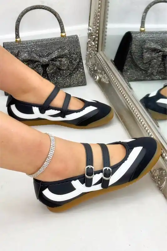 Comfort Mary Jane Eclipse Strap Trainers - Love Lemonade