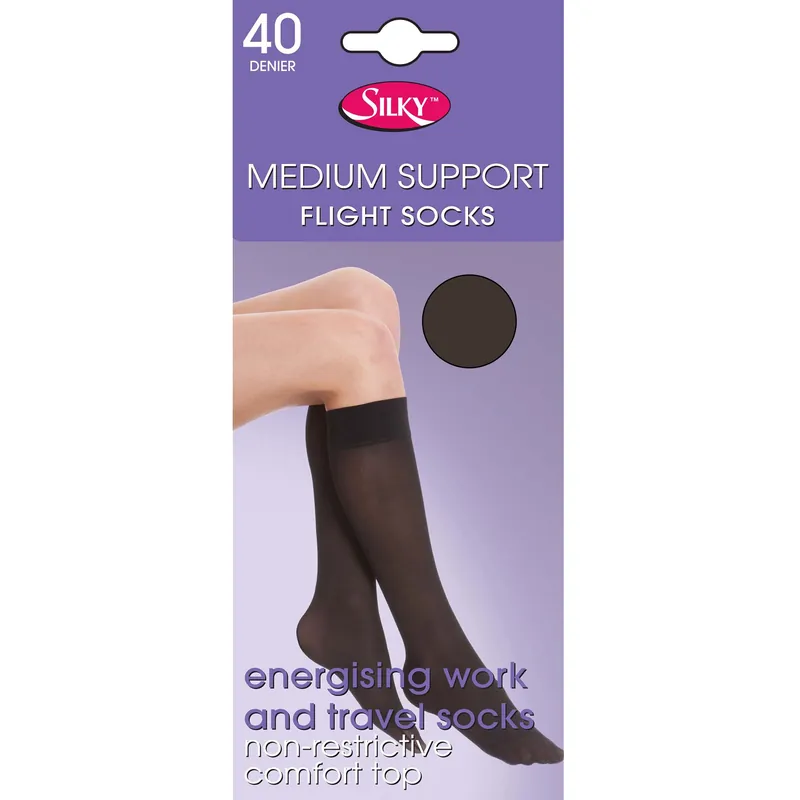 Support Flight Socks (1 Pair) - Silky