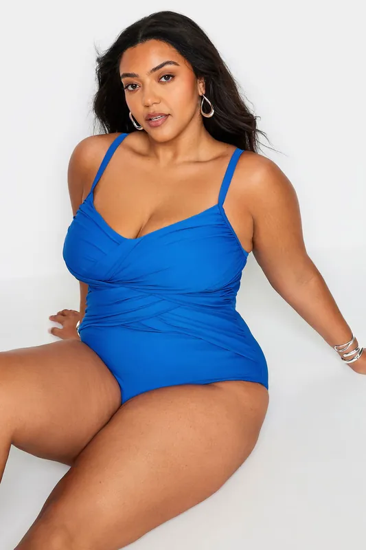 Double Crossover Tummy Control Swimsuit - Yours