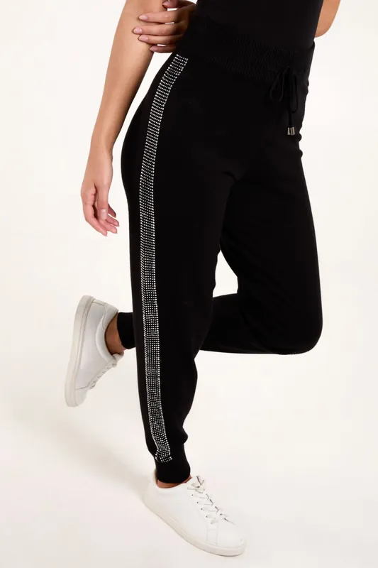 Silver Studded Leggings - Blue Vanilla