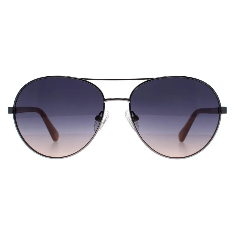 Aviator Shiny Light Nickeltin Blue Gradient GU5213 - Guess
