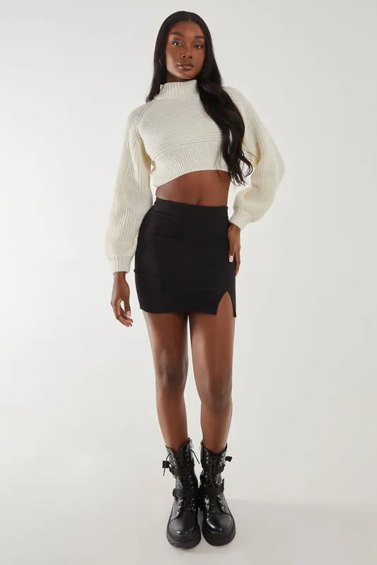 Bandage Mini Skirt - Pink Vanilla