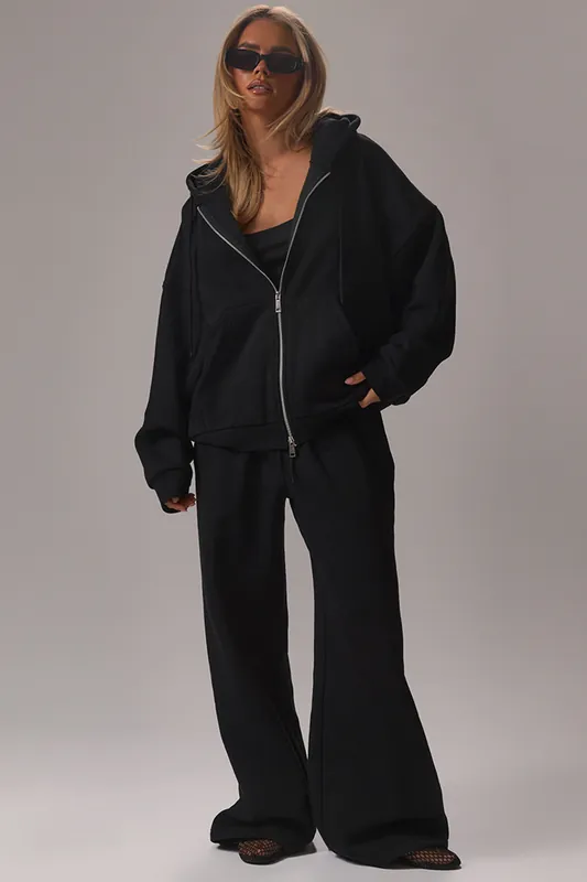 Wide Leg Low Rise Joggers - EGO