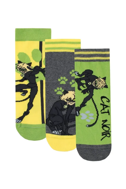 Cat Noir Socks 3 Pack - Miraculous