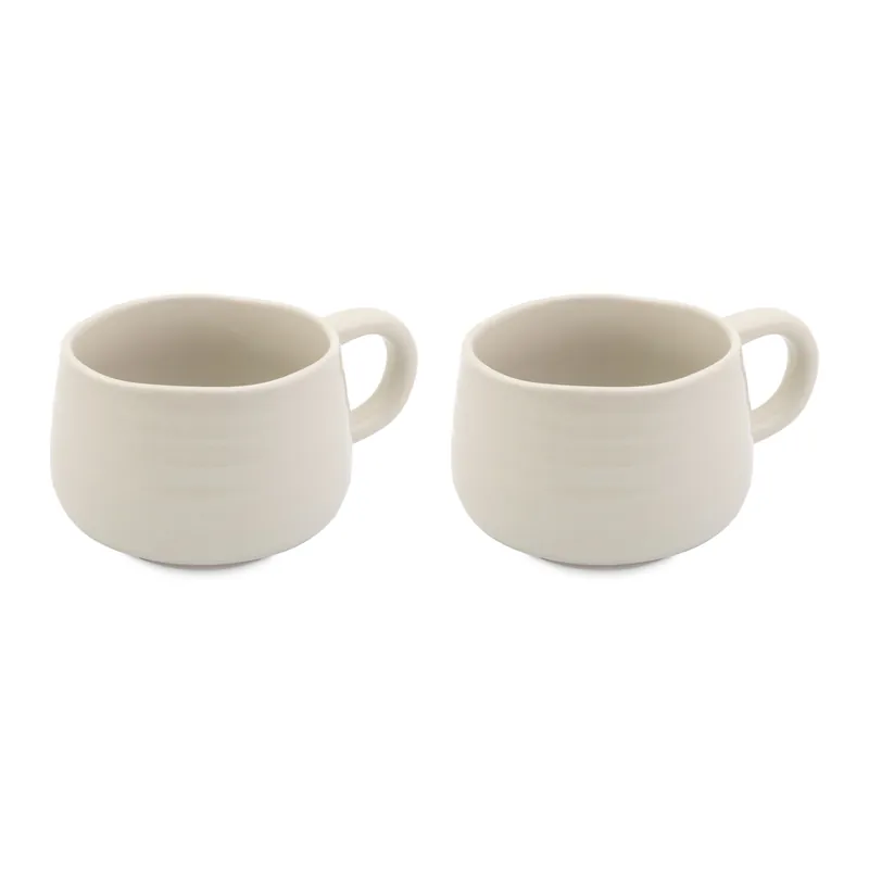 Big Love Cosy Cuppa, Stoneware, White, Set of 2 - Jamie Oliver