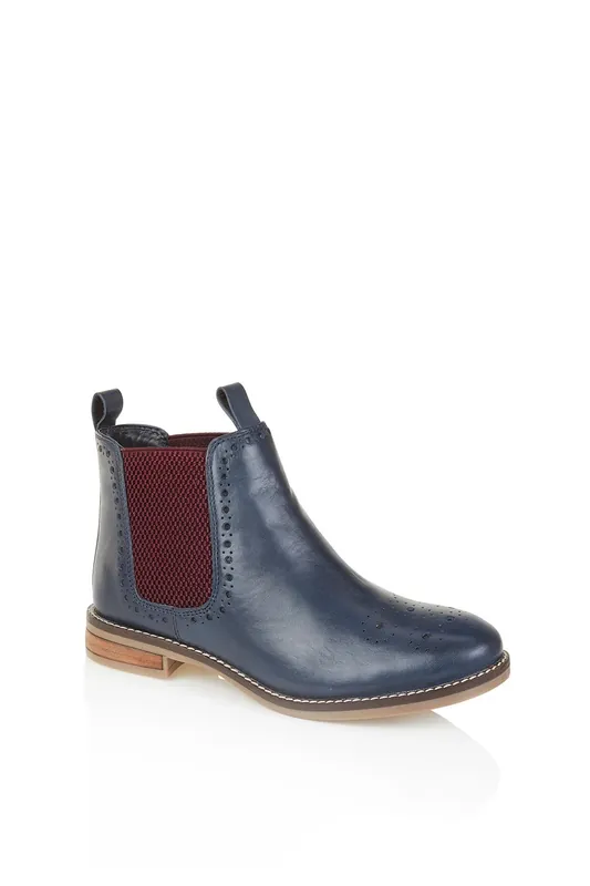 Zoey Leather Womens Chelsea Boots - Silver Street London