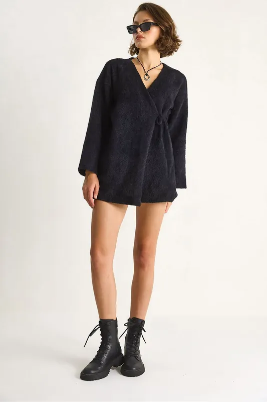 Tie Closure Cardigan - Bianco Lucci