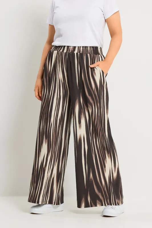 Blur Wide Leg Trousers - Yours
