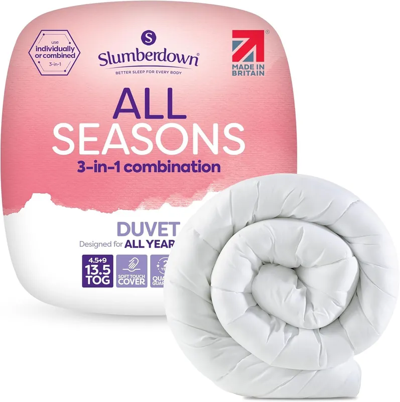 3 in 1 All Seasons Combi 13.5 Tog (4.5+9.0 tog) Duvet - Slumberdown