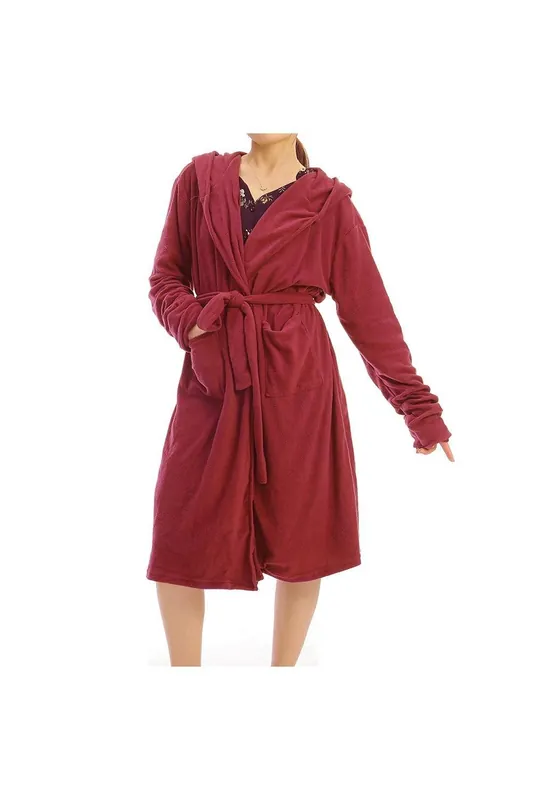 Solid Long Dressing Gown - MODISHION
