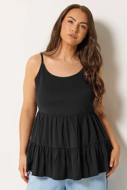 Tiered Strappy Vest Top - Yours