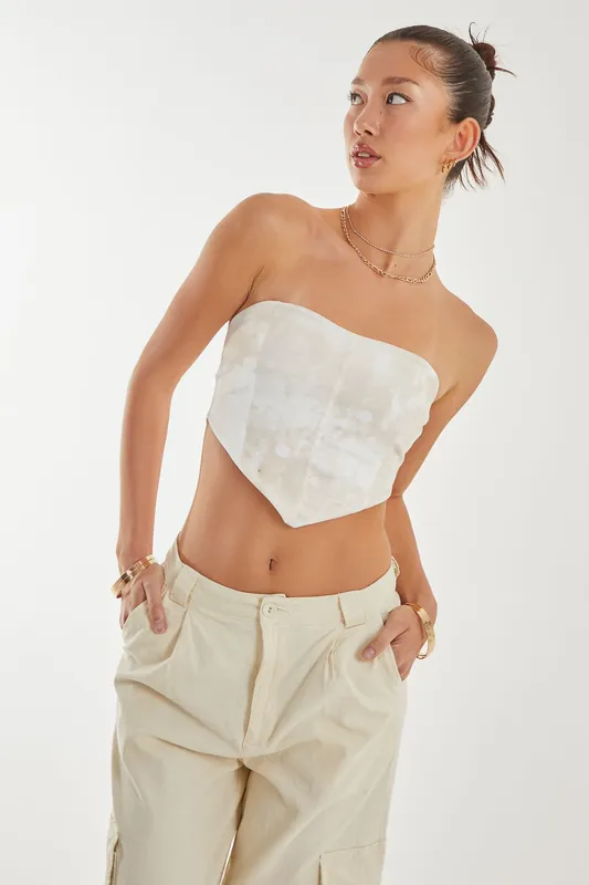 Watermark Seam Corset Top - Pink Vanilla