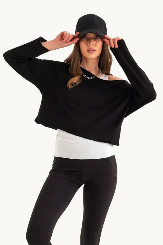 Round Neck Double Layer Top - Hiccup