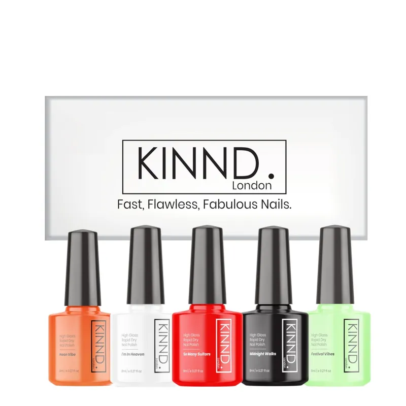 Quick Dry Nail Polish Halloween Gift Set - 5 x 8ml