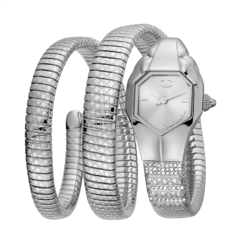 Just Glam EVO 1 silver Dial Stainless Steel Bracelet Watch - Just Cavalli