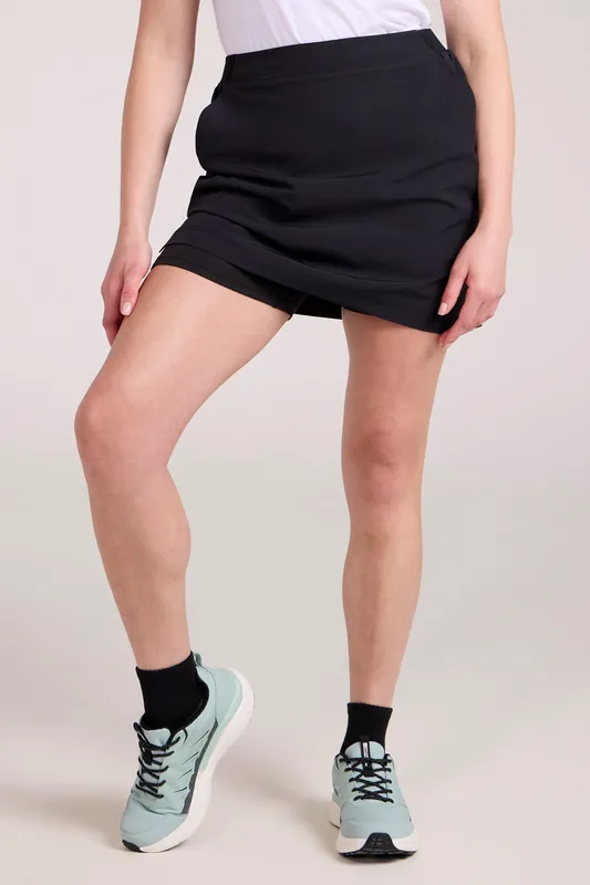 Flex' Lightweight Quick Dry Comfortable Stretchy Travel Mini Skort - Mountain Warehouse