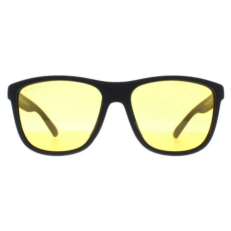 Rectangle Black Yellow Polarized MP199 Night Driving Sunglasses - montana