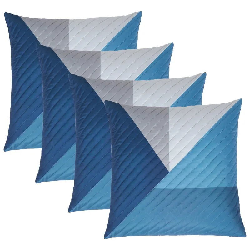 4 Pack Geometric Pinsonic Cushion Covers - 45 x 45cm