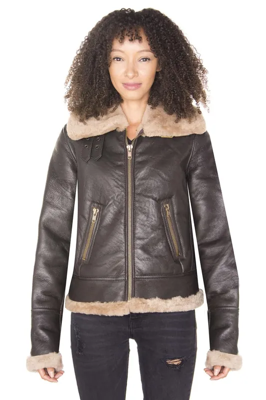 B3 Sheepskin Leather Flying Jacket-Portland