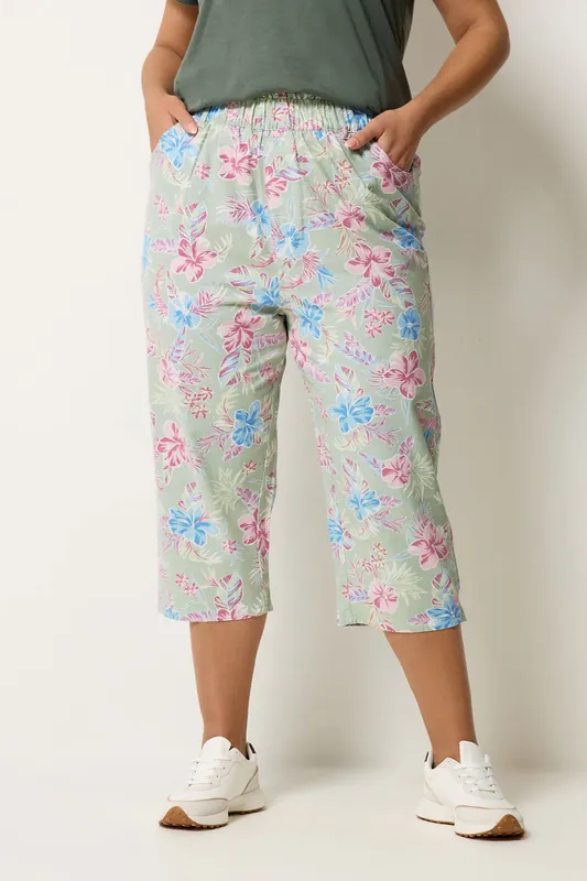 Tropical Cropped Trousers - Yours