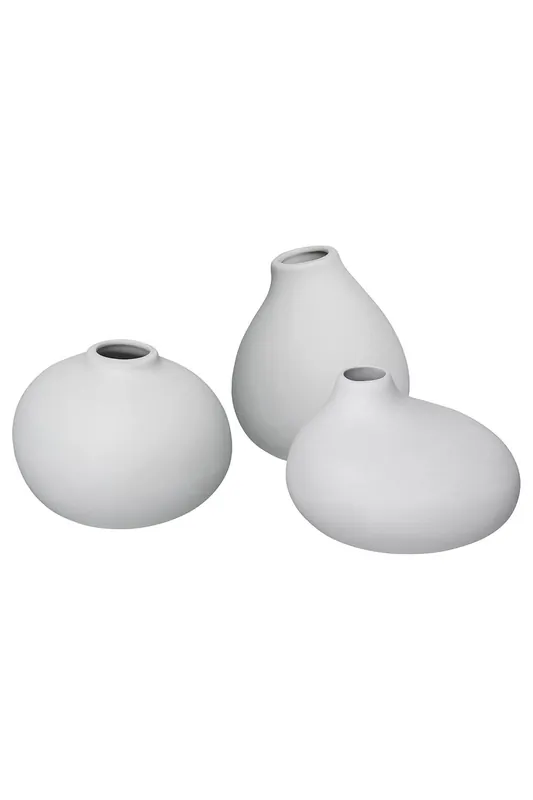 Nona Set of 3 Porcelain Vases - Micro Chip