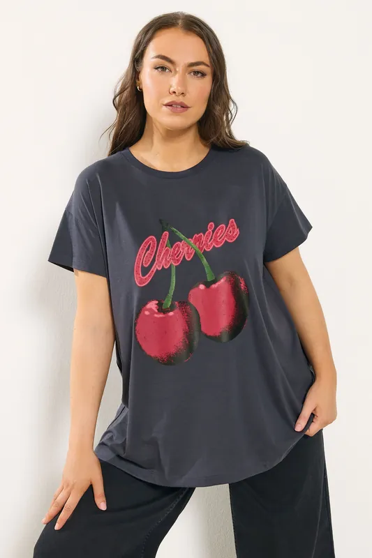 Cherry Slogan T-Shirt