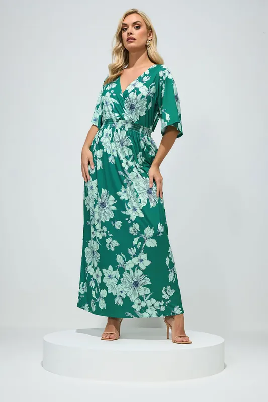 Floral Print Maxi Dress - Yours