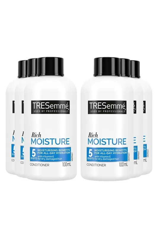 Moisture Rich 'Conditioner' with Vitamin E for Damaged Hair 6 Pack of 100ml - Tresemme