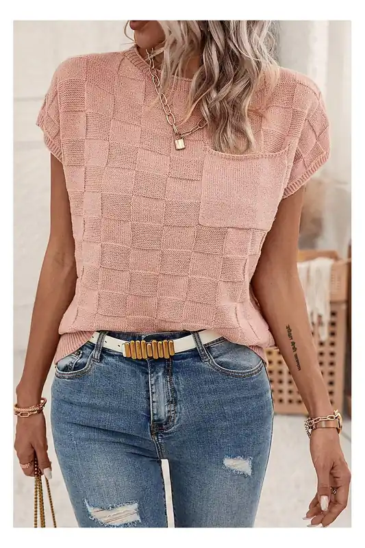 Knit Top with Pocket - Everyday The Label