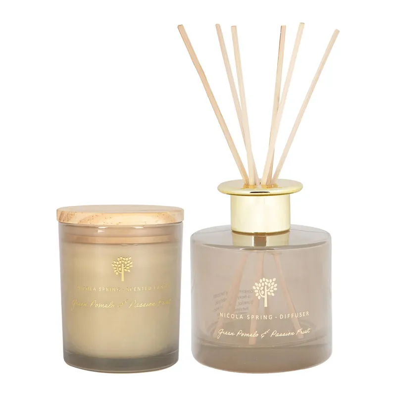 Pomelo & Passion Fruit Candle & Diffuser Set - 130g Jar + 200ml Diff