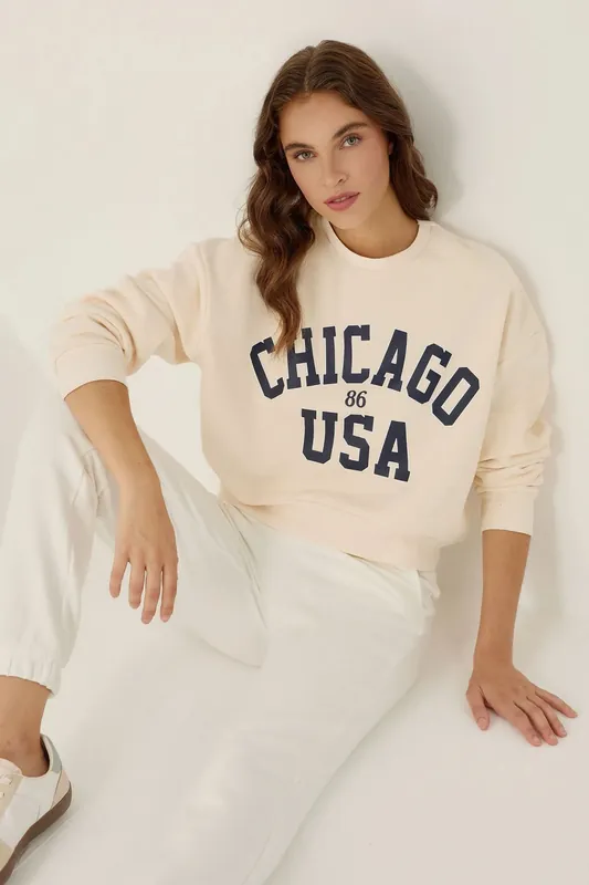 Relaxed Fit Printed Sweatshirt - Hiccup