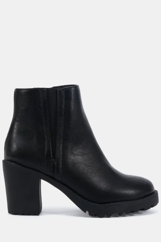 Wide Fit Jemma Chelsea Cleated Unit Ankle Boot - Novo