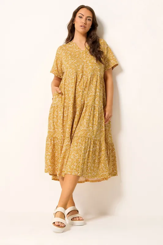 Floral Tiered Maxi Dress - Yours