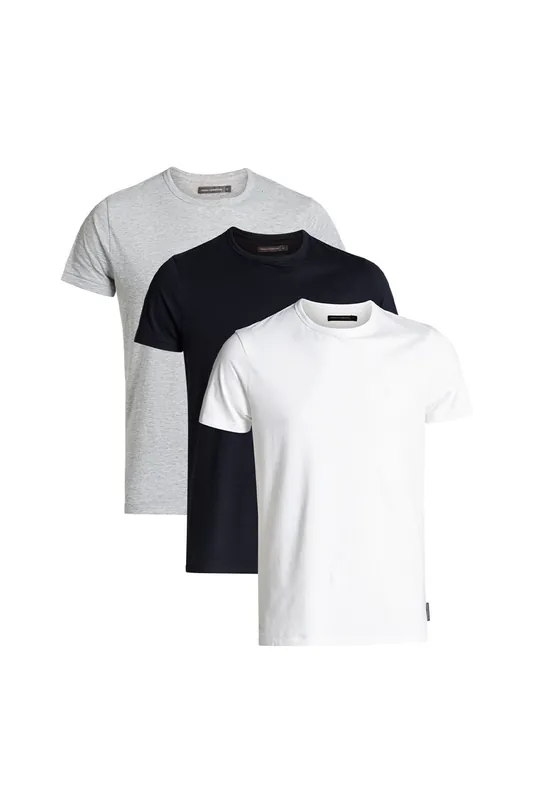 3 Pack Cotton Crew Neck Short Sleeve T-Shirts