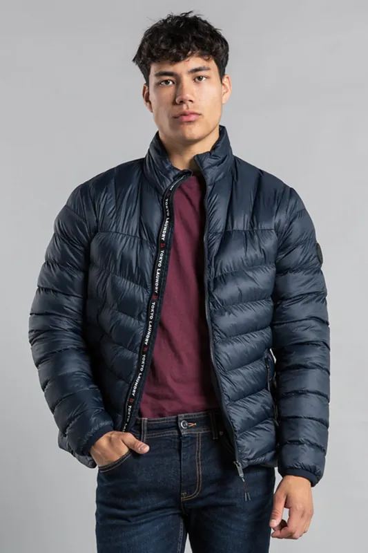 Padded Funnel Neck Full Zip Jacket - Tokyo Laundry