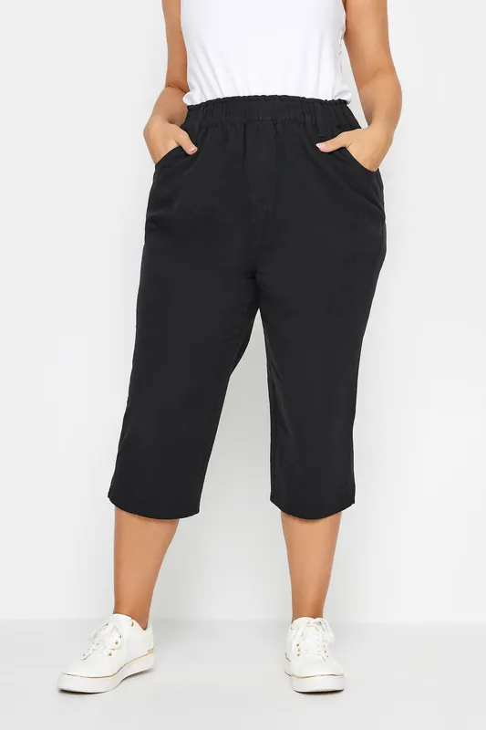 Cool Cotton Cropped Trousers - Yours
