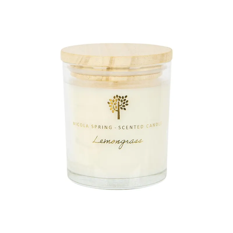 130g Lemongrass Soy Wax Candle - Fruity Summer Glass Jar