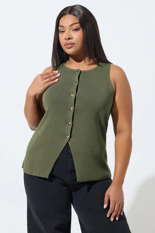 Knitted Vest Top - Yours