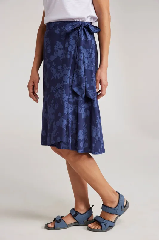 'Papamoa' Lightweight Breathable Stylish Flattering Fit Wrap Skirt - Mountain Warehouse