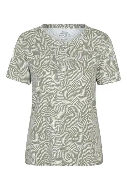 Printed Casual Soft 100% Cotton Lightweight Short Sleeve Tee T-Shirt